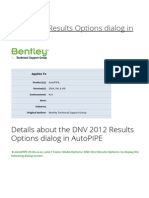 DNV 2012 Results Options Dialog in AutoPIPE - Pipe Stress and Vessel Design - Wiki - Pipe Stress and Vessel Design - Bentley Communities