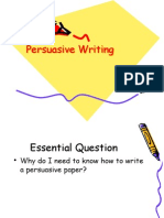 Assignment 6 - Persuasive Writing Powerpoint
