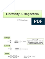 Electricity & Magnetism Electricity & Magnetism: FE Review
