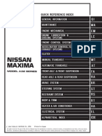 NISSAN Maxima A32 Workshop Manual