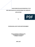 Synthesis, Characterization and Properties of The New Unsaturated Polyester Resins For Composite Applications