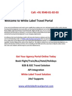 b2b & b2c White Label Travel Portal Development