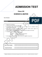 Class 8 Practice Paper-S and M...