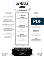 La Moule Opening Menu