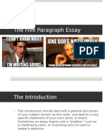 The Five Paragraph Essay