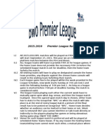 Premier League Rules