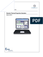 Dynamic Thermal Properties Calculator - Ecobuild Summary