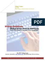 Medical School Guidelines and Sample Essays