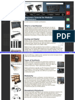 Beginners Tutorial For Modular Synthesizers