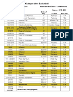 Lady Chiefs Season Calendar 2015-2016