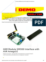GSM Module SIM300 Interface With AVR Amega32 - EXtreme Electronics