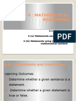 Chapter 4 Mathematical Reasoning