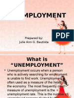 Unemployment: Prepared By: Julie Ann G. Bautista