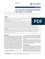 Reconstruction of A Traumatic Duodenal Transection With A Pedicled Ileal Loop: A Case Report