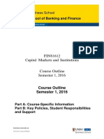 FINS1612 Capital Markets and Institutions S12016