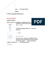 DX F Du: Deflection Energy) Virtual Work) Dr. Hatem R. Wasmi A Prof in Applied Mechanics