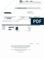 Prince Invoice From City of Moline, Illinois For Emergency Response
