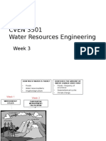 CVEN 3501 Water Resources Engineering: Week 3