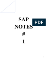 SAP Notes 1