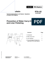 Service Bulletin RTA-62: 22.05.2003 Technical Information To All Owners / Operators of Sulzer RTA Engines