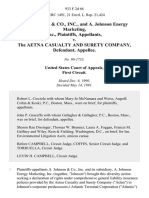 A. Johnson & Co., Inc., and A. Johnson Energy Marketing, Inc. v. The Aetna Casualty and Surety Company, 933 F.2d 66, 1st Cir. (1991)