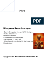 Intro To Swaminarayan