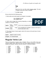 Regular and Irregular Verbs