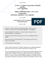 Royster Company, A Virginia Corporation, Cross-Appellant v. Union Carbide Corporation, A New York Corporation, Cross-Appellee, 737 F.2d 941, 11th Cir. (1984)