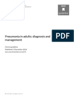 NICE Guideline Pneumonia in Adults: Diagnosis and Management