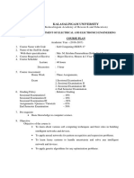 Course Plan - Soft Computing