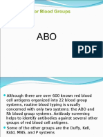 Typing, Screening and Crossmatching of Blood