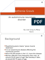 Myasthenia Gravis: An Autoimmune Neurologic Disorder