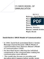 Berlo's SMCR Model of Communication