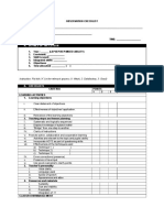 Observation Checklist