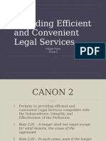 Report On Providing Efficient and Legal Services