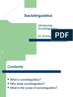 Introducing Sociolinguistics