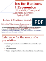 Statistics For Business and Economics: Module 1:probability Theory and Statistical Inference Spring 2010