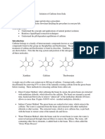 Isolation of Caffeine