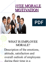 Employee Morale and Motivation