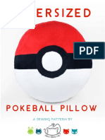 Pokeball Pillow Sewing Pattern