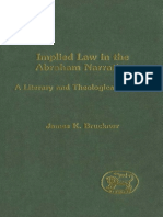 James K. Bruckner Implied Law in The Abraham Narrative A Literary and Theological Analysis JSOT Supplement Series 2002 PDF