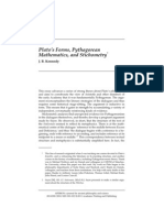 Plato's Forms, Pythagorean Mathematics, and Stichometry