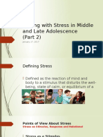 Coping With Stress in Middle and Late Adolescence