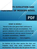 Novel, Its Evolution and Features of Modern Novel