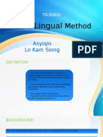 TSLB3033 Audiolingualism