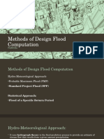 Methods of Design Flood Computation