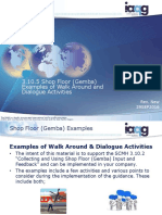 3.10.5 Shop Floor (Gemba) Examples of Walk Around and Dialogue Activities