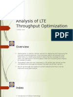 Analysis of LTE Throughput Using Optimization