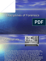 Disciplines of Forensics