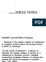 Business Taxes